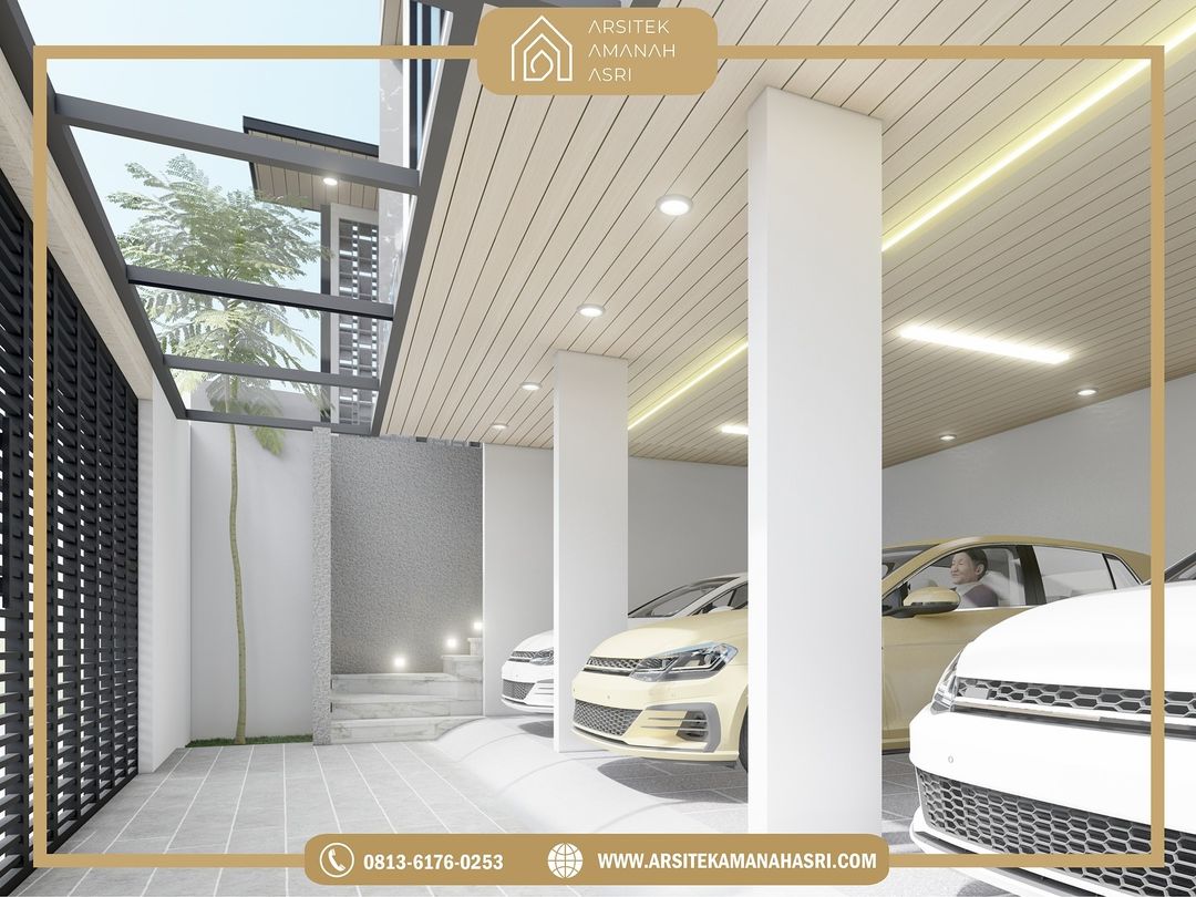 Desain rumah tinggal 3 lantai dengan konsep modern minimalis